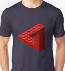 Escher Toy Bricks - Red Unisex T-Shirt