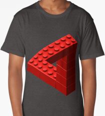 Escher Toy Bricks - Red Long T-Shirt