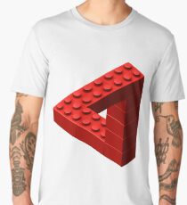 Escher Toy Bricks - Red Men's Premium T-Shirt