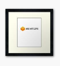 Legos Are My Life Framed Print