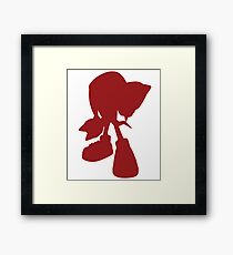 Knuckles the echidna Framed Print