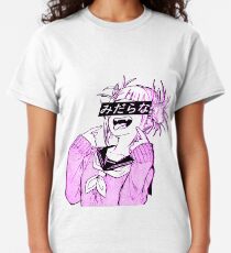 LEWD (PINK) - Sad Japanese Anime Aesthetic Classic T-Shirt
