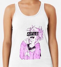 Camiseta con espalda nadadora LEWD (PINK) - Sad Anime Japanese Esthetic