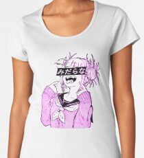 LEWD (PINK) - Sad Japanese Anime Aesthetic Women's Premium T-Shirt