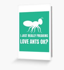 Cute Ant Lover Tshirt Gift for Men Women Greeting Card