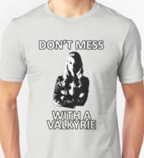 Camiseta unisex No te metas con una Valkyrie