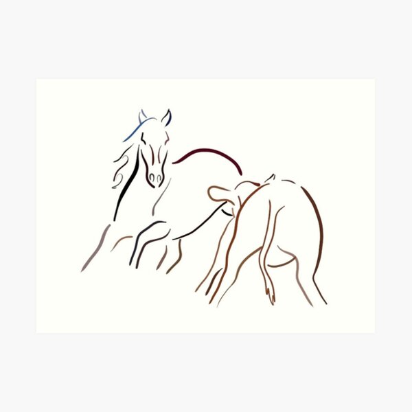 Cutting Horse Wall Art Redbubble