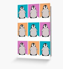 Penguin collage Greeting Card