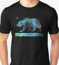 California Bear Flag (tiefe Galaxie Design) Slim Fit T-Shirt