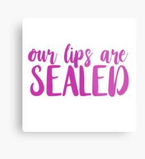 our lips are sealed. Metal Print