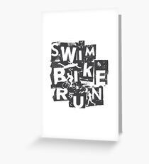 Triathlon - Swim Bike Run Triathlete Greeting Card
