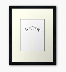 Yoda heartbeats. Framed Print