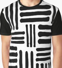 Black & White Pattern Graphic T-Shirt