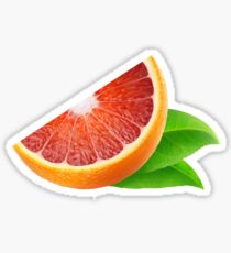 Piece of sicilian orange Sticker