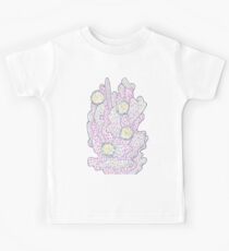 Blooming Cactus, White, Pink & Violet Kids Tee