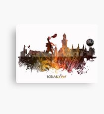 Kraków skyline city #krakow #cracow Canvas Print