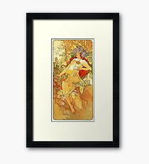 HD Spring, by Alphonse Mucha (1896) High Definition Framed Print