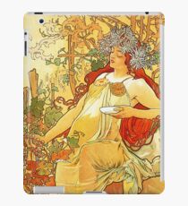 HD. Spring, by Alphonse Mucha (1896) High Definition iPad Case/Skin