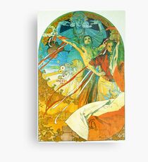 HD. 8th Sokol Festival , by Alphonse Mucha (1912) High Definition Metal Print