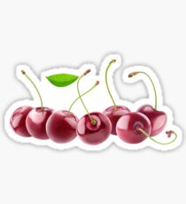 Cherries in a row Sticker