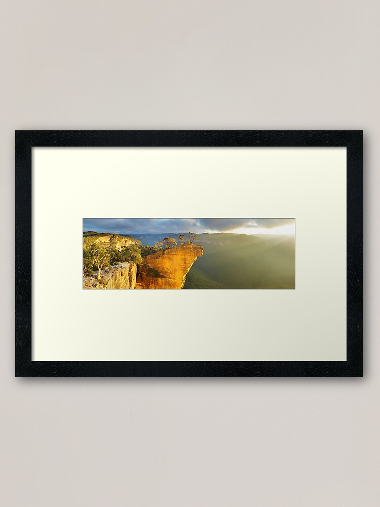 Alternate view of Hanging Rock, Blue Mountains, Australia Framed Art Print