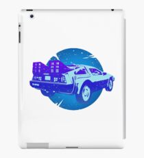 DeLorean Traveling Through Time iPad Case/Skin