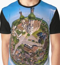 Majestic little planet view of little village Ebersmunster Graphic T-Shirt