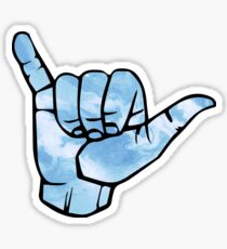 Pegatina Blue Tie Dye Shaka