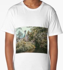 cottage over the water Long T-Shirt