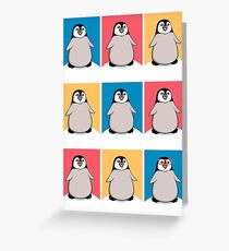 Penguin collage Greeting Card