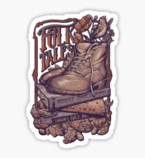 FOLK TALES - Purple and orange Sticker