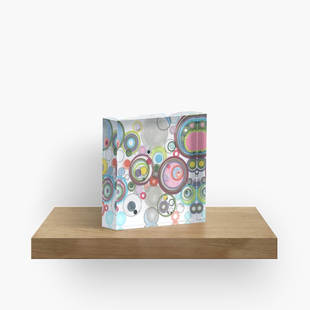 Groovy Effervescence Acrylic Block