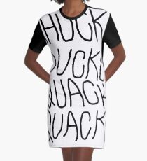 Shucky Ducky Quack Quack Graphic T-Shirt Dress