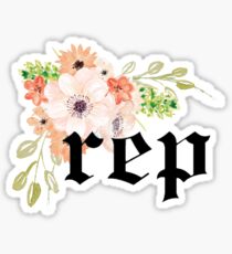 rep flowers Sticker
