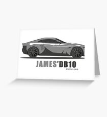 James Bond's Aston Martin DB10 from Spectre, The Movie Greeting Card