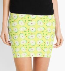 Yellow Vector Pattern Apple Seamless Colorful Repeat Mini Skirt Yellow Vector Pattern Apple Seamless Colorful Repeat Mini Skirt