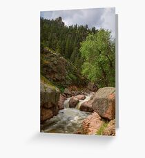 Getting Lost In A Canyon Creek Greeting Card