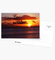 Sunset in Waikiki Postcards