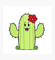 A Cute Little Cactus Photographic Print