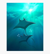 Rays in the Ocean Sky Photographic Print