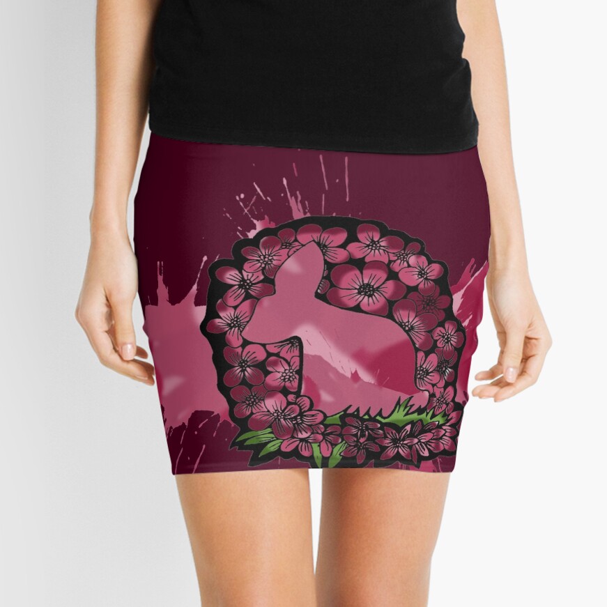 Pink Rabbit Mini Skirt