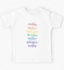 Days of the Week Kids Tee