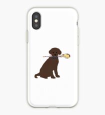 Preppy Schokoladen-Lab Lacrosse-Hund iPhone-Hülle & Cover