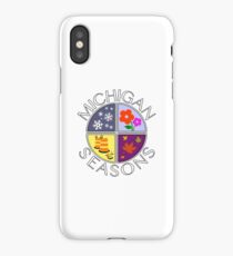 Michigan Seasons, full-color version iPhone Case
