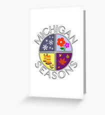 Michigan Seasons, full-color version Greeting Card