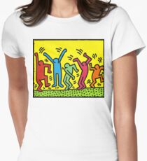 Keith Haring 'Dance Party' Women's Fitted T-Shirt