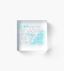 North County Surf Acrylic Block