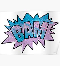 BAM! Pastel PopArt Poster
