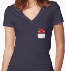 Nero | Black Clover Women's Fitted V-Neck T-Shirt