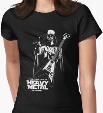 Funny Darth Vader Heavy Metal Women's Fitted T-Shirt